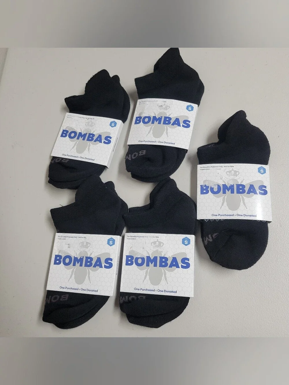 Bombas NWT 5 Pairs Ankke Size Small.